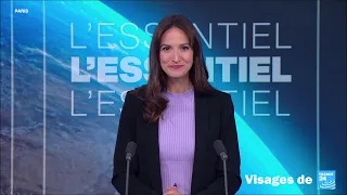 Marion Gaudin présente l'Essentiel le 26 avril 2024 sur France 24