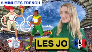 Les Jeux Olympiques de 2024 à Paris | 5 Minutes Slow French with French and English Subtitles