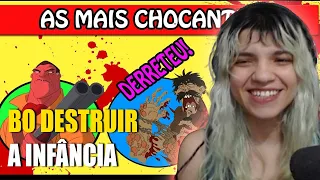 🔴 Pra Crianças? As M0rtes mais FEIAS em Desenhos Animados! [CORTES DA FORMIGA]