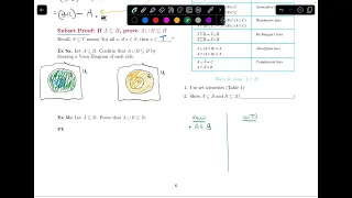 2.2.4 Subset Proof Example || Discrete Math