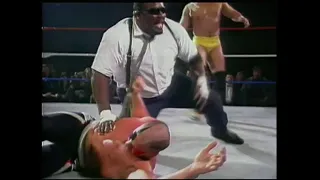 Shane Douglas & Mr Hughes destroy ECW Talent & Jump Road Warrior Hawk! 1994 (ECW)