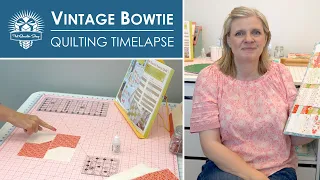 SEWING TIMELAPSE - 4 Hour Sewing Session - Making Vintage Bowtie quilt blocks