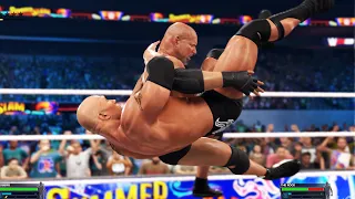 WWE 2K23 - Goldberg vs The Rock - Gameplay (PS5 UHD) [4K60FPS]