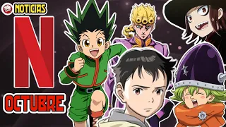 ANIMES Que Llegan A NETFLIX en OCTUBRE | Hunter X Hunter, Jojo's Golden Wind, Pluto y más