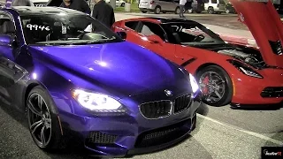 BMW M6 TwinTurbo vs Corvette C7 w/ auto trans - 1/4 mile Drag Race - Road Test TV ®