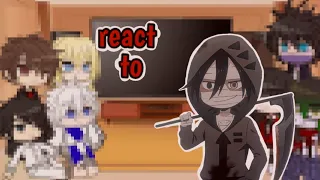 different anime characters react to each other|| zack foster|| angels of death|| 1/8