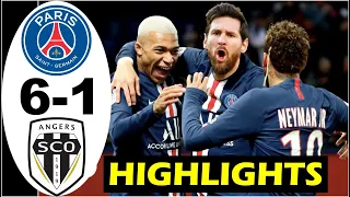 PSG vs ANGERS SCO  (6-1) - Extended Highlights & All Goals - FULL HD 2021