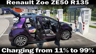 Renault Zoe ZE50 - Charging from 11 to 99%