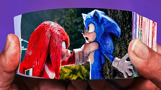 Sonic The Hedgehog 2  Flipbook | Knuckles Fights Sonic! (2022)
