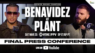 Benavidez vs Plant FINAL PRESS CONFERENCE | #BenavidezPlant