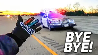 COPS CHASE BIKER | POLICE vs MOTORCYCLE 2024