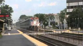 Metra Express Flying Through Palatine