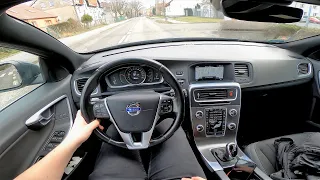 Volvo V60 D4 2.0d 181HP Automat Aisin 8G (2014) POV Test Drive & Acceleration 0-100 | 4K #176