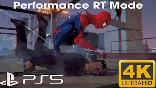 The New Performance RT Mode In Spider-Man Remastered PS5 Looks Amazing! (Ray Tracing 60 FPS 4K)