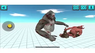 Ogre Lord VS Goro king kong  ARBS mobile Animal Revolt Battle Simulator