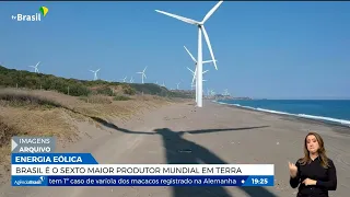 Brasil é o sexto maior produtor de energia eólica em terra