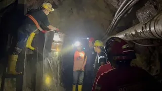 Tres mineros quedaron atrapados en galería subterránea de Ecuador | AFP