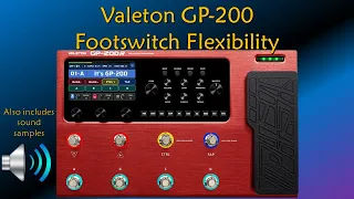 Valeton GP-200 Footswitch Flexibility
