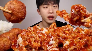 ASMR MUKBANG SWEET FRIED CHICKEN EATING SHOW