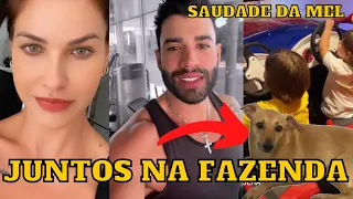 Gusttavo Lima e Andressa Suita JUNTOS na FAZENDA e matando a SAUDADE da CACHORRINHA da FAMÍLIA KKKk