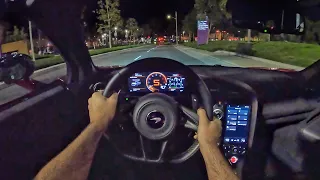 McLaren 720S Spider POV Night Drive (3D Audio)(ASMR)