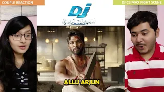 Couple Reaction on DJ Climax Fight Scene | Best Action Scene Of Allu Arjun