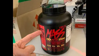 Распаковка гейнера Mutant Mass Extreme 3.18KG unboxing original