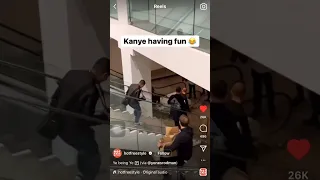 Kanye West Living his best life in the mall 😂😂😂