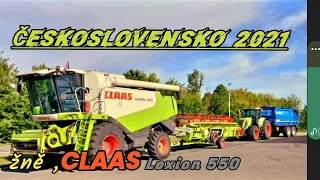 Žně🌾🇨🇿🇸🇰Československá tour 2021, claas lexion 550, 786km přesumů