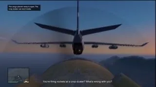 GTA V: Stealing A Military Cargo Plane Midflight