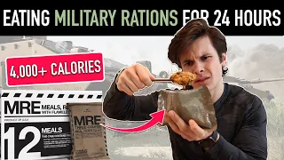 I only ate military rations for 24 HOURS + US Marine Fitness Test *4,000+ CALORIES*