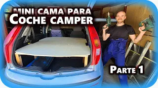 ✅ Cómo camperizar un COCHE CAMPER pequeño - #4 Cama coche camper