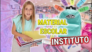 COMPRANDO MATERIAL ESCOLAR VUELTA AL COLE PARA MI NUEVO INSTITUTO 📚 ÚTILES ESCOLARES DANIELA GO