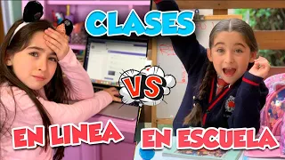 CLASES EN LÍNEA 💻✏️VS CLASES NORMALES 📚🖍