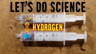 Standard zinc-air cell vs mystery gas generating cell.  (flame test)