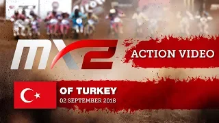 Pauls Jonass vs Jorge Prado Battle & Jonass Crash - MXGP of Turkey 2018