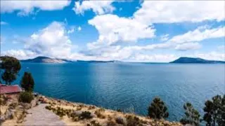 Ruins in Titicaca Lake