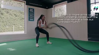 Battle Rope Double Arm Waves