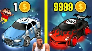 SHINCHAN AND FRANKLIN UPGRADING SUPERCARS FOR MONEY RACE WITH CHOP MERGE BATTLE CAR