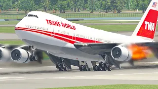 Worst Boeing 747 Emergency Landing Ever By Training Pilots | Xplane 11