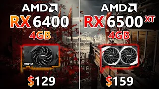 RX 6400 vs RX 6500 XT - Test in 7 Games