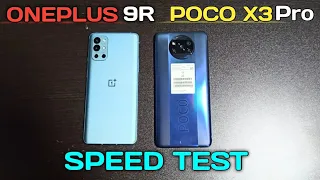 OnePlus 9R vs Poco X3 Pro ⚡ Speed Test | poco 120fps vs OnePlus 9R 120fps | SD 870 vs SD 865