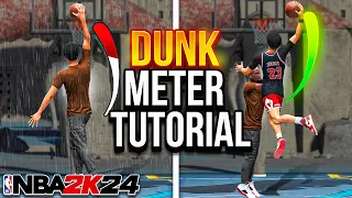 NBA 2K24 DUNK METER TUTORIAL - CONTACT DUNK EVERY TIME NBA 2K24