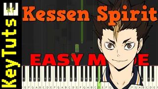 Kessen Spirit [Haikyuu!! To The Top] - Easy Mode [Piano Tutorial] (Synthesia)