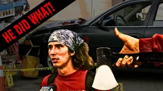 Homeless Hatchet Wielding Hitchhiker Does The Unthinkable! Must See! Scary Comp