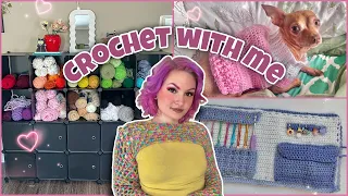 CROCHET WITH ME VLOG🧶 | yarn shopping, organizing + more |