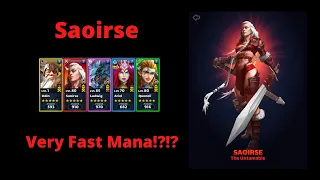 Empires and Puzzles - Saoirse - Let’s get her to very fast mana.