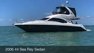 2006 44 Sea Ray Sedan W/Hydraulic Platform