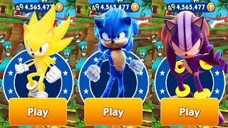 Sonic Dash - Movie Sonic vs Darkspine Sonic vs Super Sonic vs All Bosses Zazz Eggman Gameplay