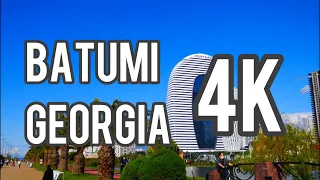 Batumi 4K Walking Tour Georgia. ბათუმი 4K საქართველო. Батуми 4К Грузия.